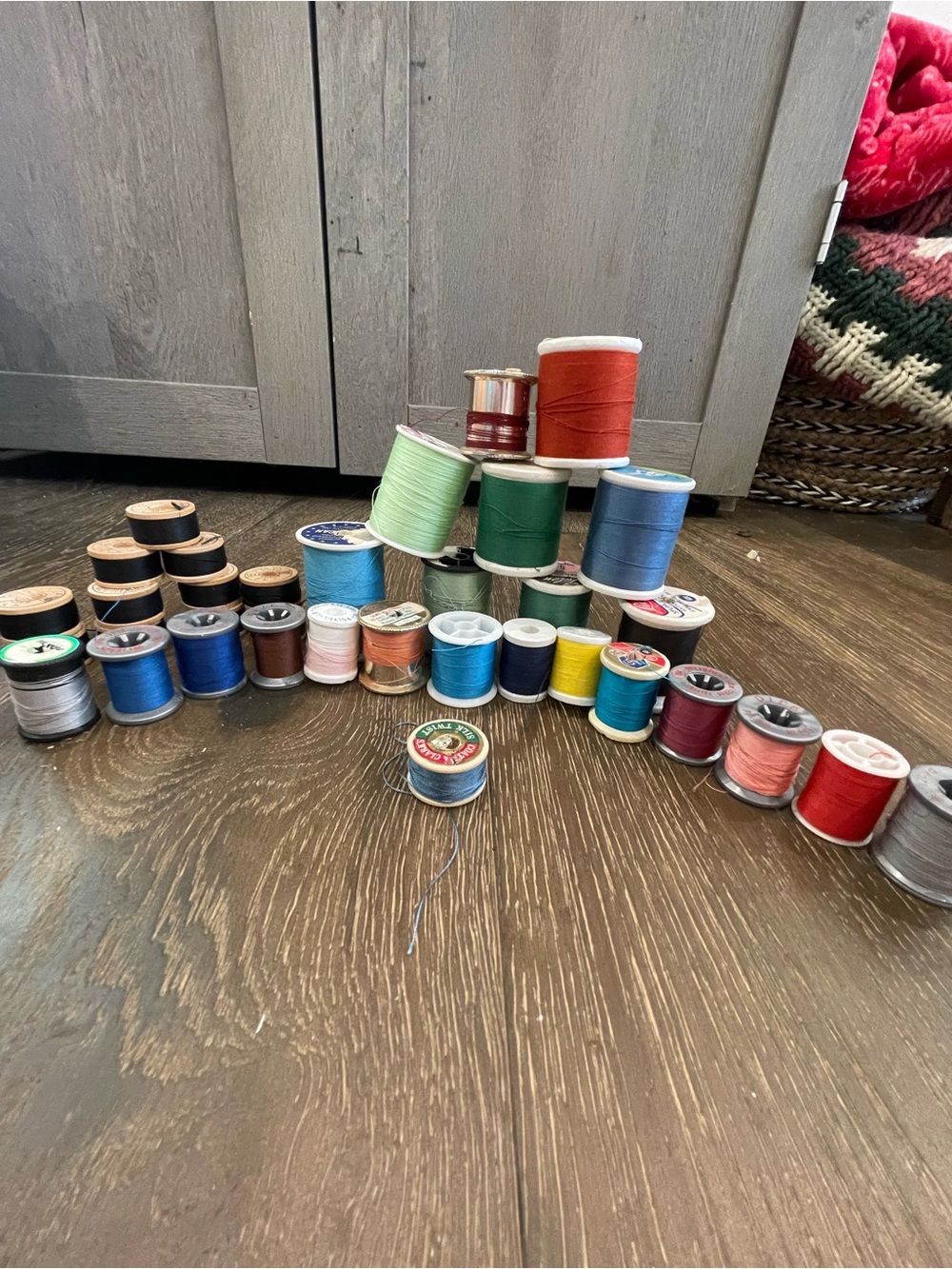 Hand Crafted Multi-Color Thread Spool Collection
